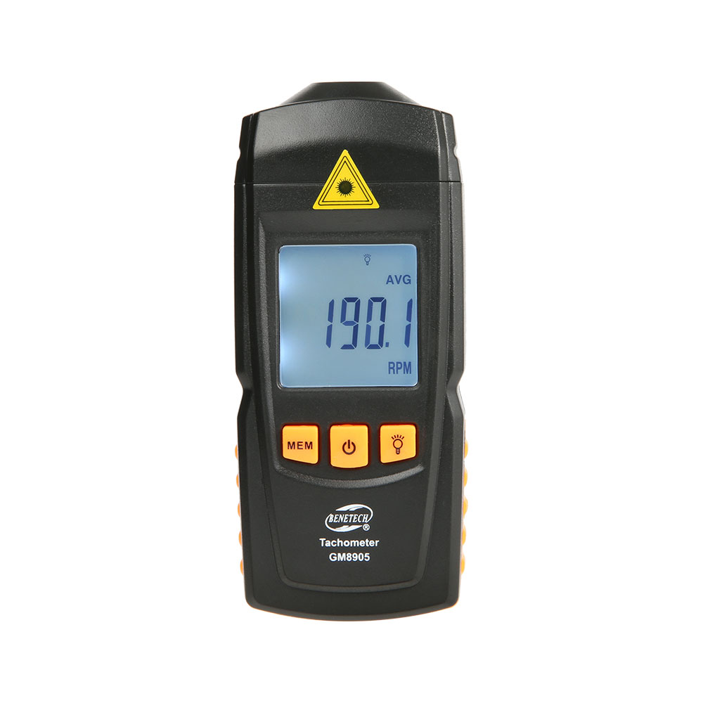 Tachometer Digital Laser Rpm - GM8905 Laser contactloze digitale toerenteller Rpm