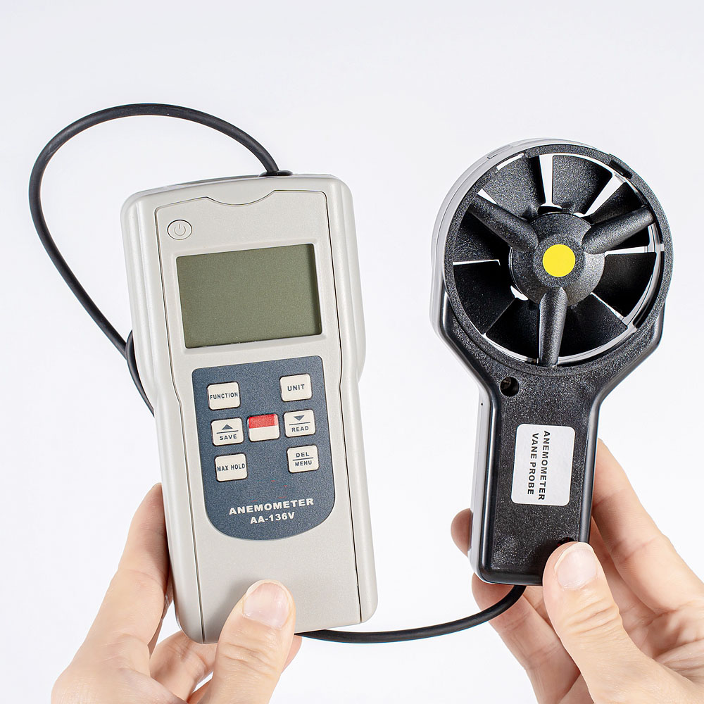 Anemometer Digital Wind Speed - AA-136V digitale multifunctionele anemometer voor het