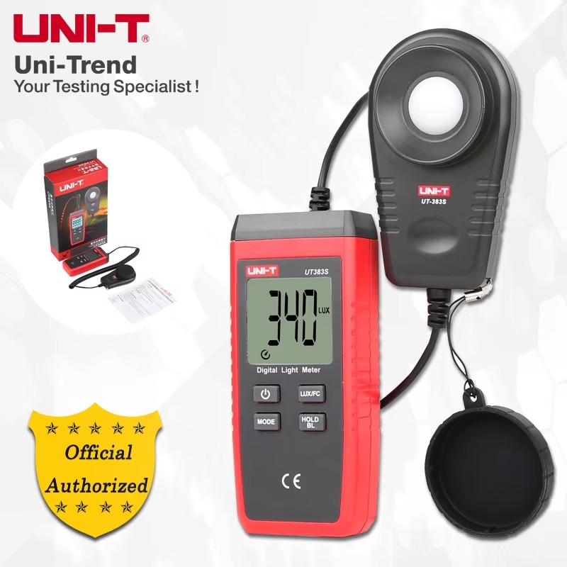 Lux Meter Digital Light - UNI-T UT383S Digitale Lichtmeter; Luxmeters/199900Lux meetbereik