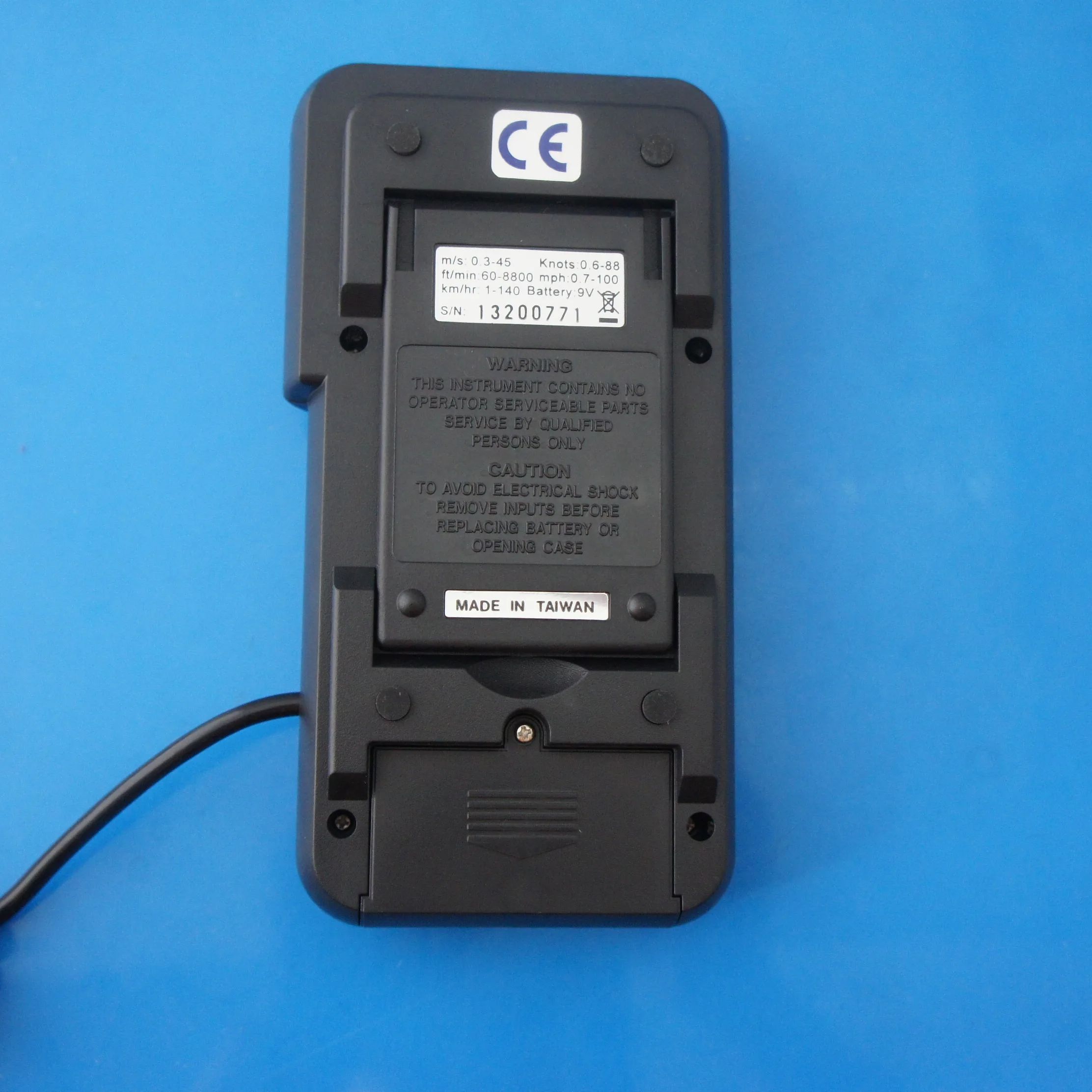 Anemometer Digital Wind Speed - Draagbare luchtsnelheidsmeter TES AVM-03, digitale anemometer