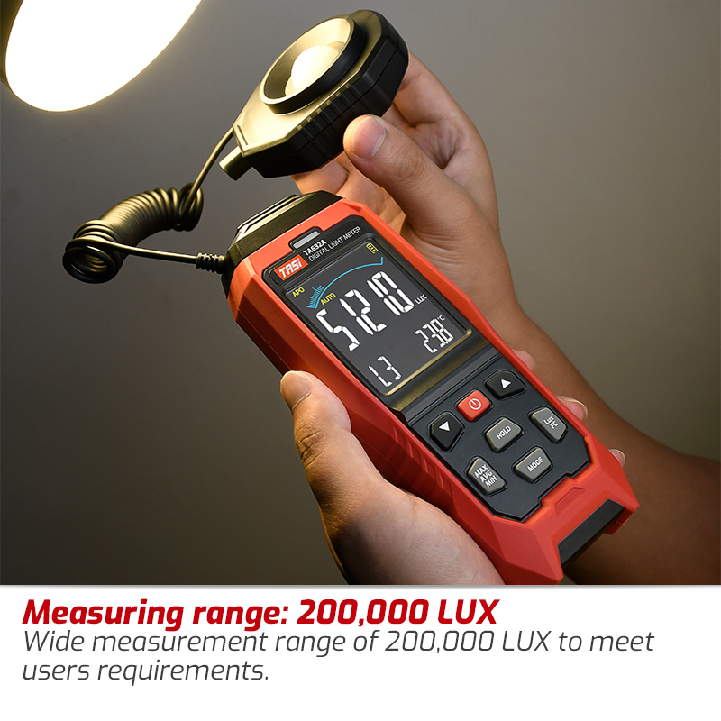 Lux Meter Digital Light - Lux/Fc-fotometer Milieutester Kamperen Afneembare sonde Illuminometer