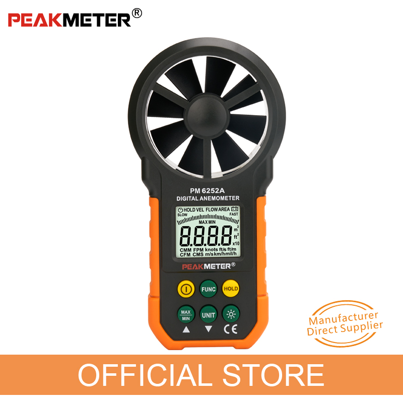 Anemometer Digital Wind Speed - PEAKMETER officiële digitale anemometer windsnelheid luchtvolume