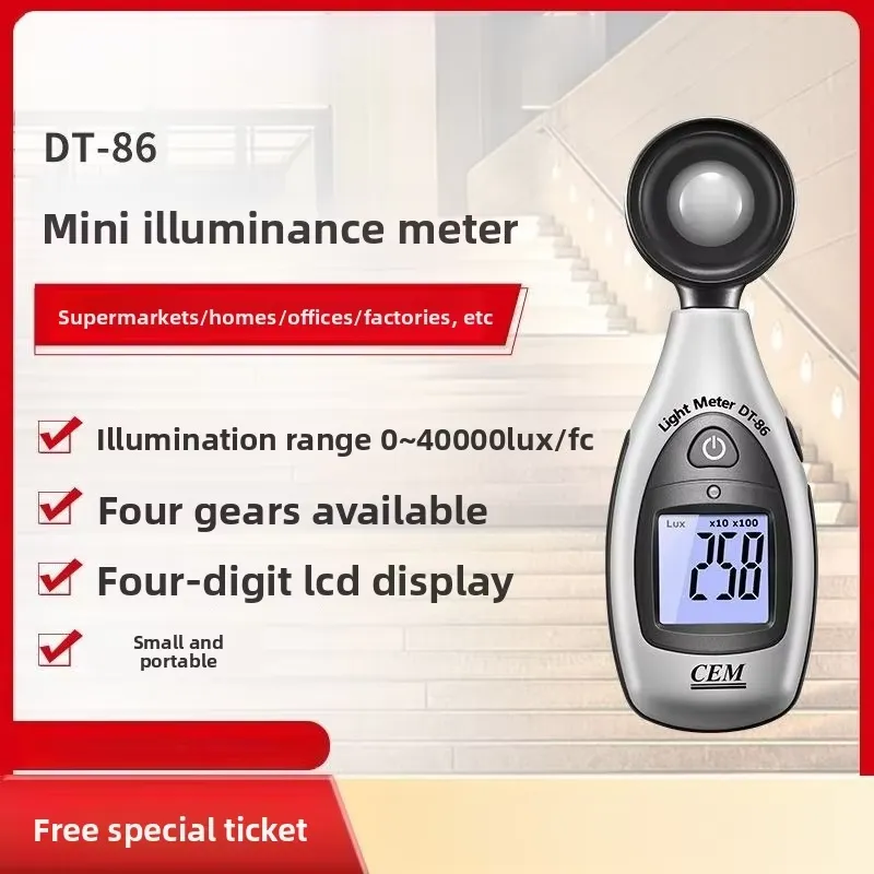 Lux Meter Digital Light - Hoge precisie digitale illuminometer-lichtmeter voor fotometrische