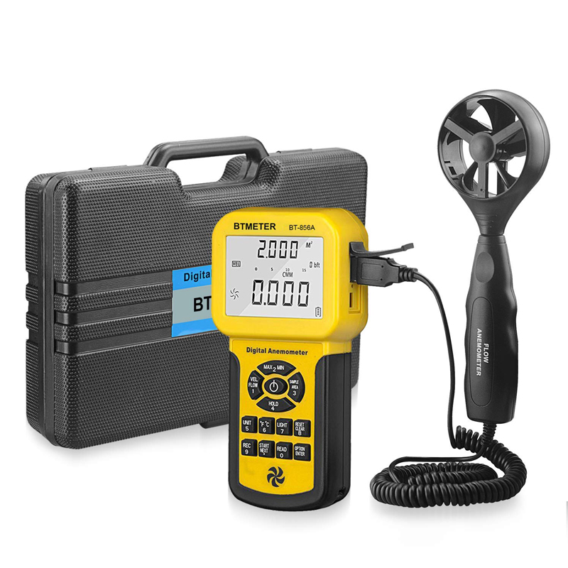 Anemometer Digital Wind Speed - BT-856A digitale anemometer, CFM meet de