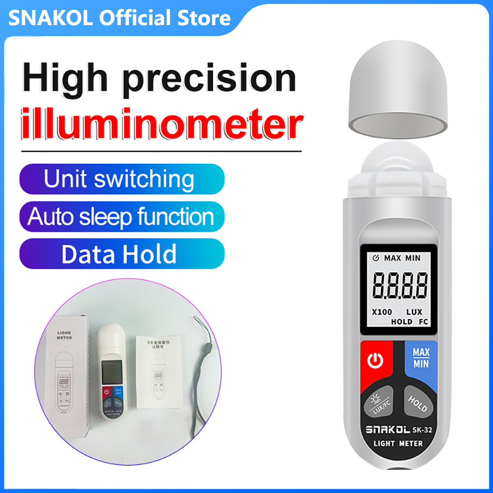 Lux Meter Digital Light - SK-32 Digitale Verlichtingssterktemeter Lichtmeter Handheld Lux