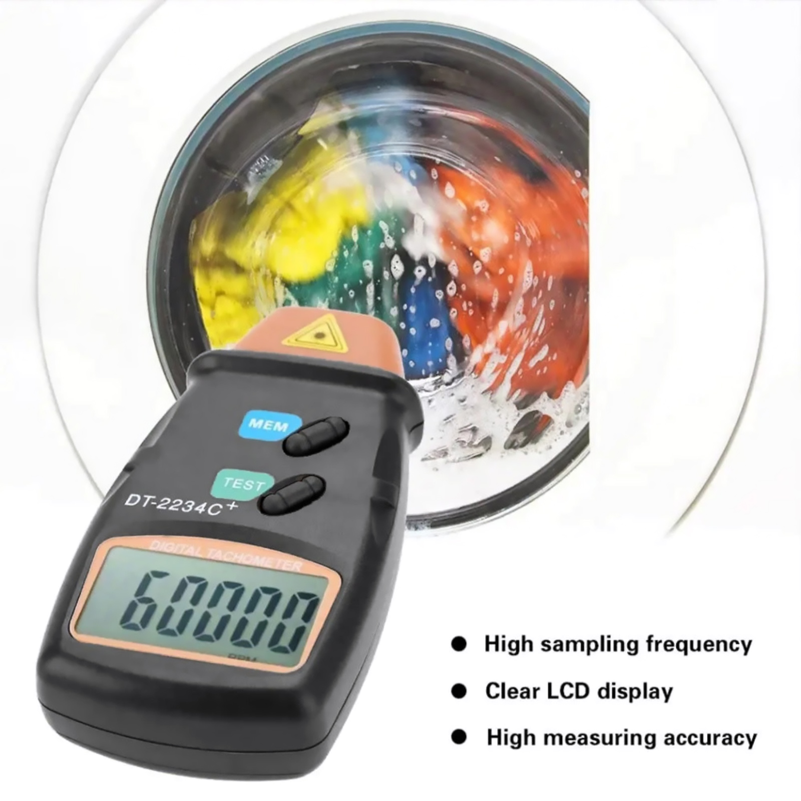 Digitale lasertachometer 2,5-9 - Tachometer Digital Laser Rpm recensie en prijs