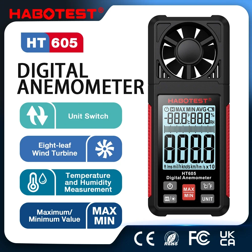 HABOTEST Digitale anemometer D - Anemometer Digital Wind Speed recensie en prijs