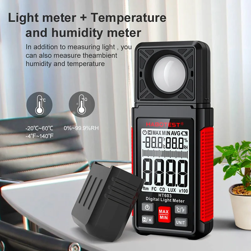HT603 Digitale Luxmeter 0~200. - Lux Meter Digital Light recensie en prijs