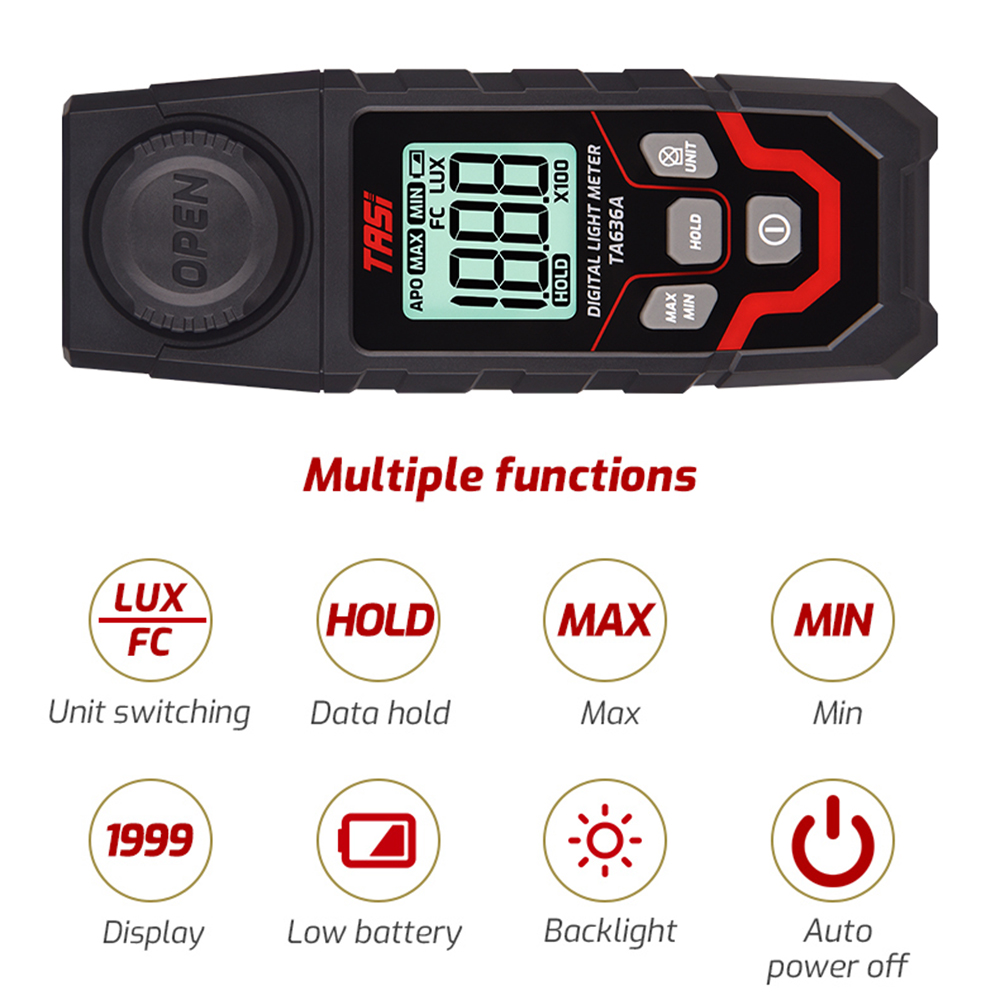 0.1-200000LUX Lichtmeter Hoge  - Lux Meter Digital Light recensie en prijs
