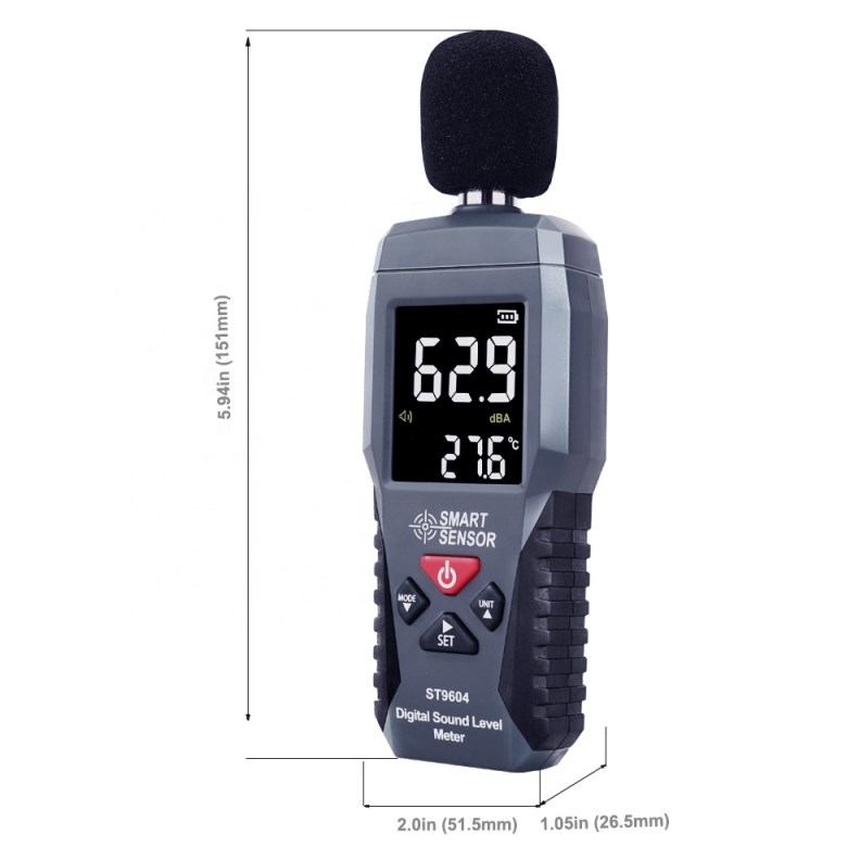 Kleurrijk LCD-display Geluidsn - Sound Level Meter Db 30-130 recensie en prijs