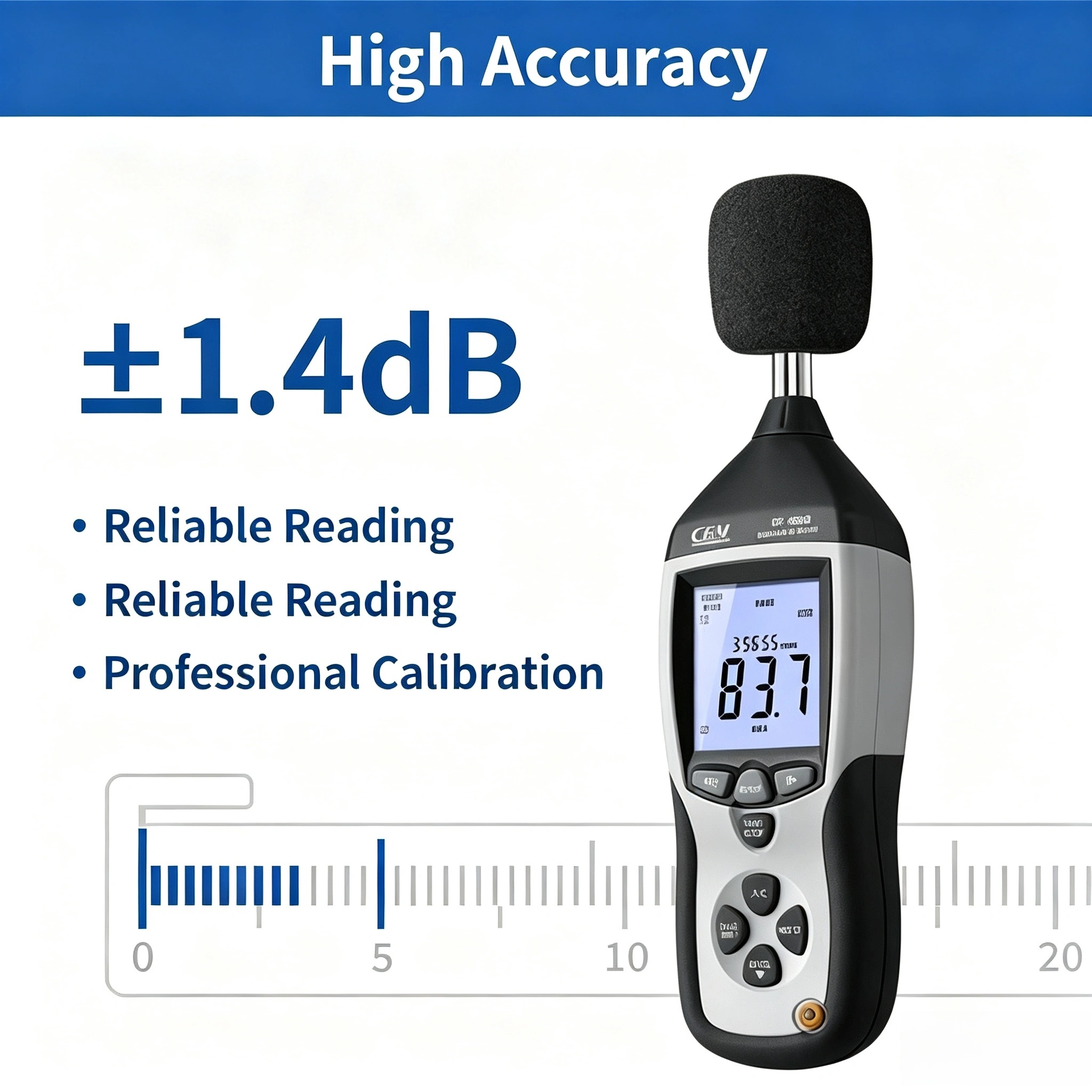 DT-8852 Bereik 30-130 DB Digit - Sound Level Meter Db 30-130 recensie en prijs